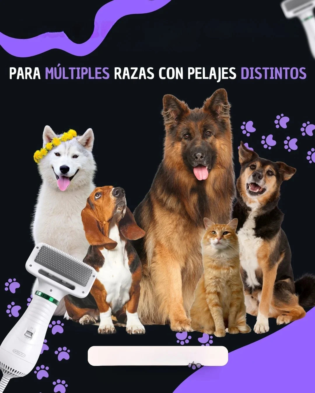SafeDry - Cepillado y secado ultra silencioso y sin estrés