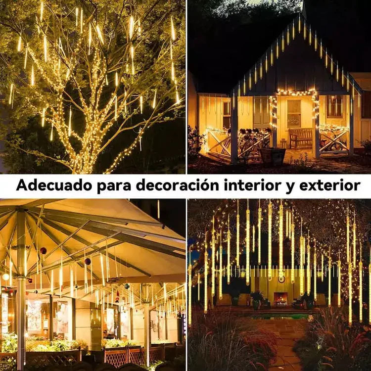 Luces Led Lluvia de Meteoro - Carga Solar