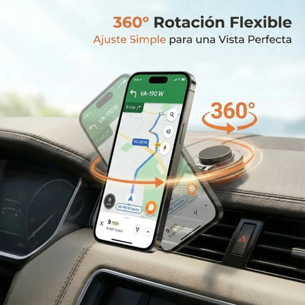 Soporte Magnético Premium 360° – Tu Celular Seguro y a la Vista