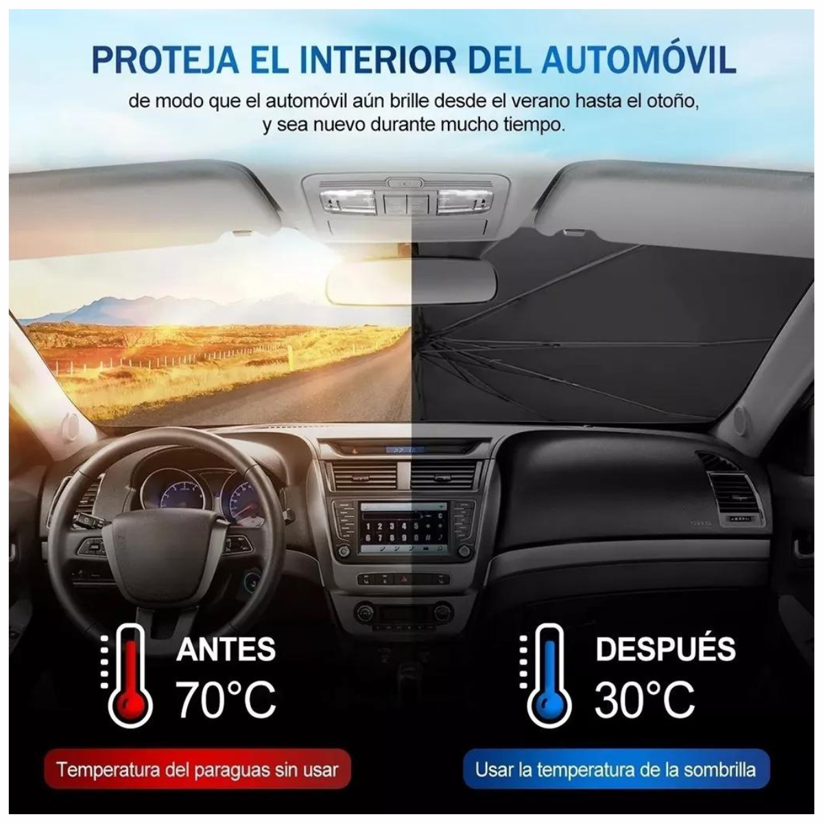 SunBlocker – Adiós al calor o frío en tu auto al instante