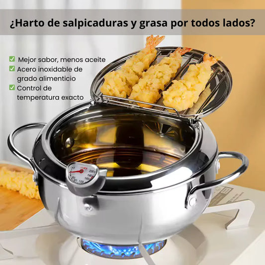 Olla Japonesa SmartFry – Cocina limpia, frituras perfectas