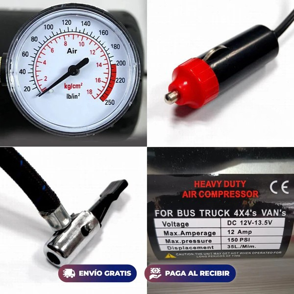 AirPulse 12V - Presión perfecta desde tu auto