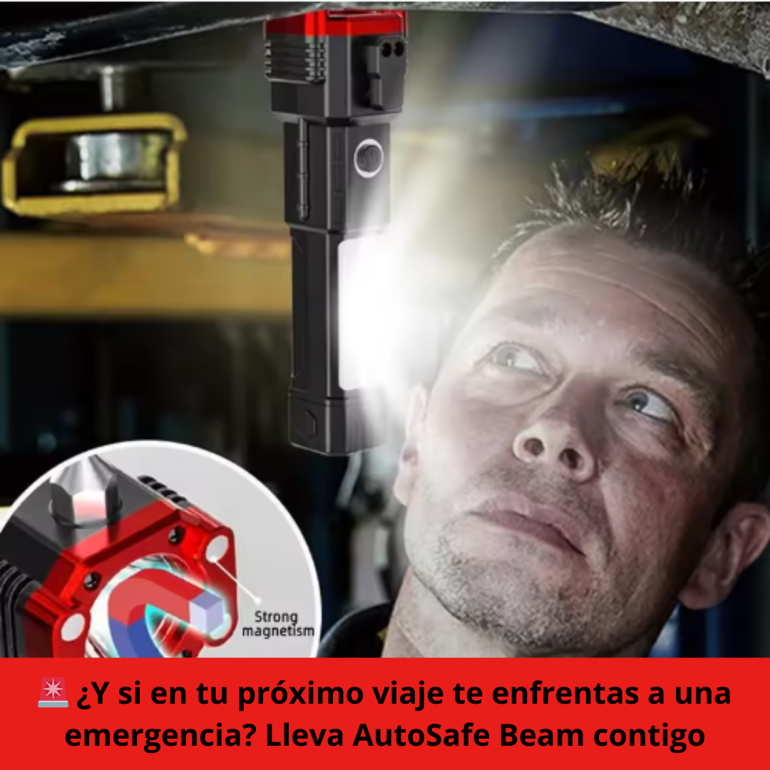 AutoSafe Beam – Escapa de cualquier emergencia con una herramienta 4 en 1