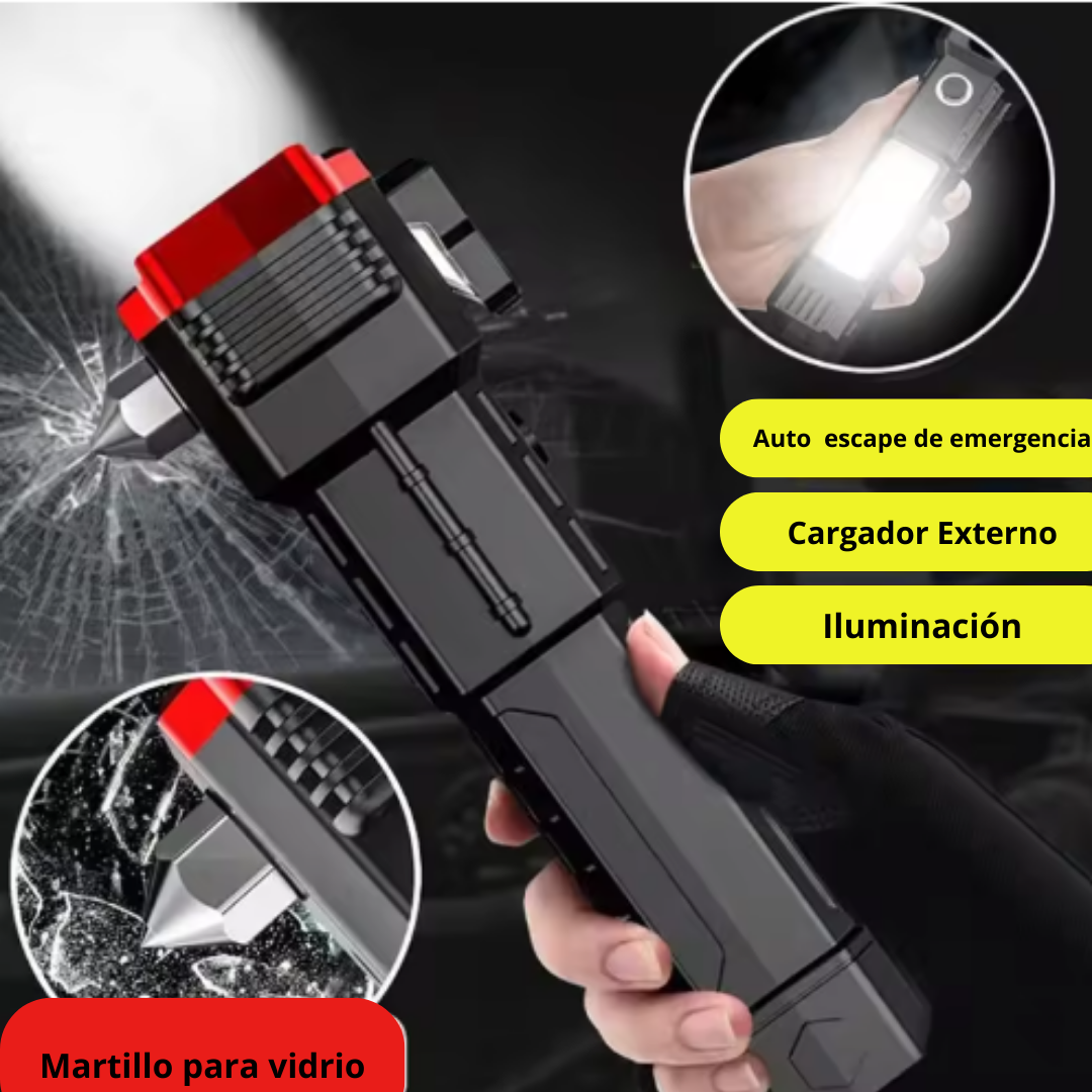 AutoSafe Beam – Escapa de cualquier emergencia con una herramienta 4 en 1