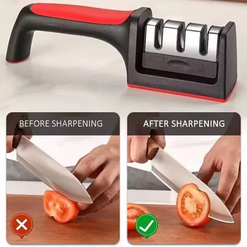 AFILADOR DE CUCHILO 3 EN 1 - Cuchillos perfectos en segundos