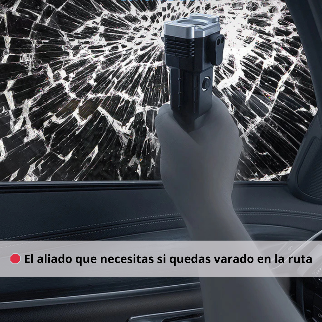 AutoSafe Beam – Escapa de cualquier emergencia con una herramienta 4 en 1