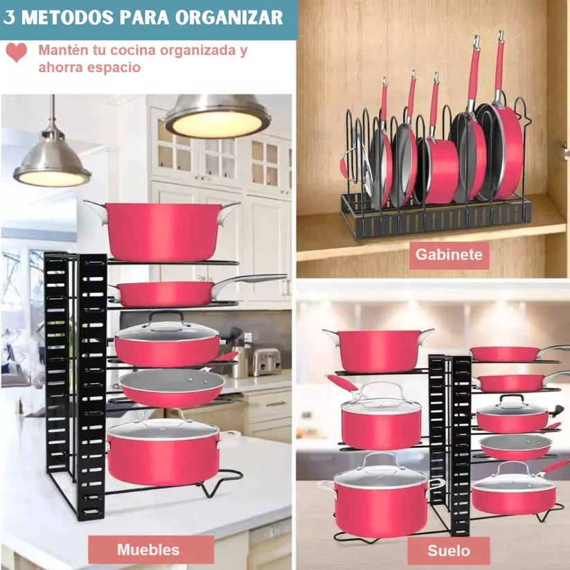 Organizador de Ollas - Más espacio, Menos Desorden