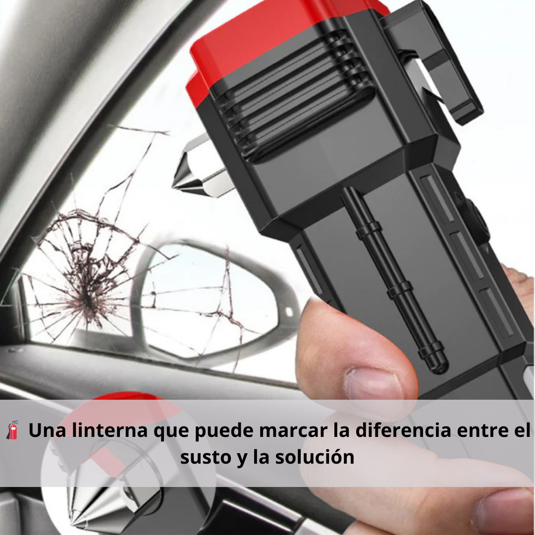 AutoSafe Beam – Escapa de cualquier emergencia con una herramienta 4 en 1