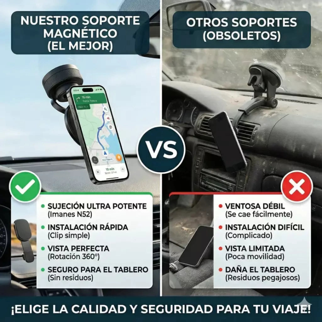 Soporte Magnético Premium 360° – Tu Celular Seguro y a la Vista