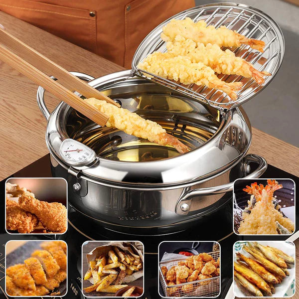 Olla Japonesa SmartFry – Cocina limpia, frituras perfectas