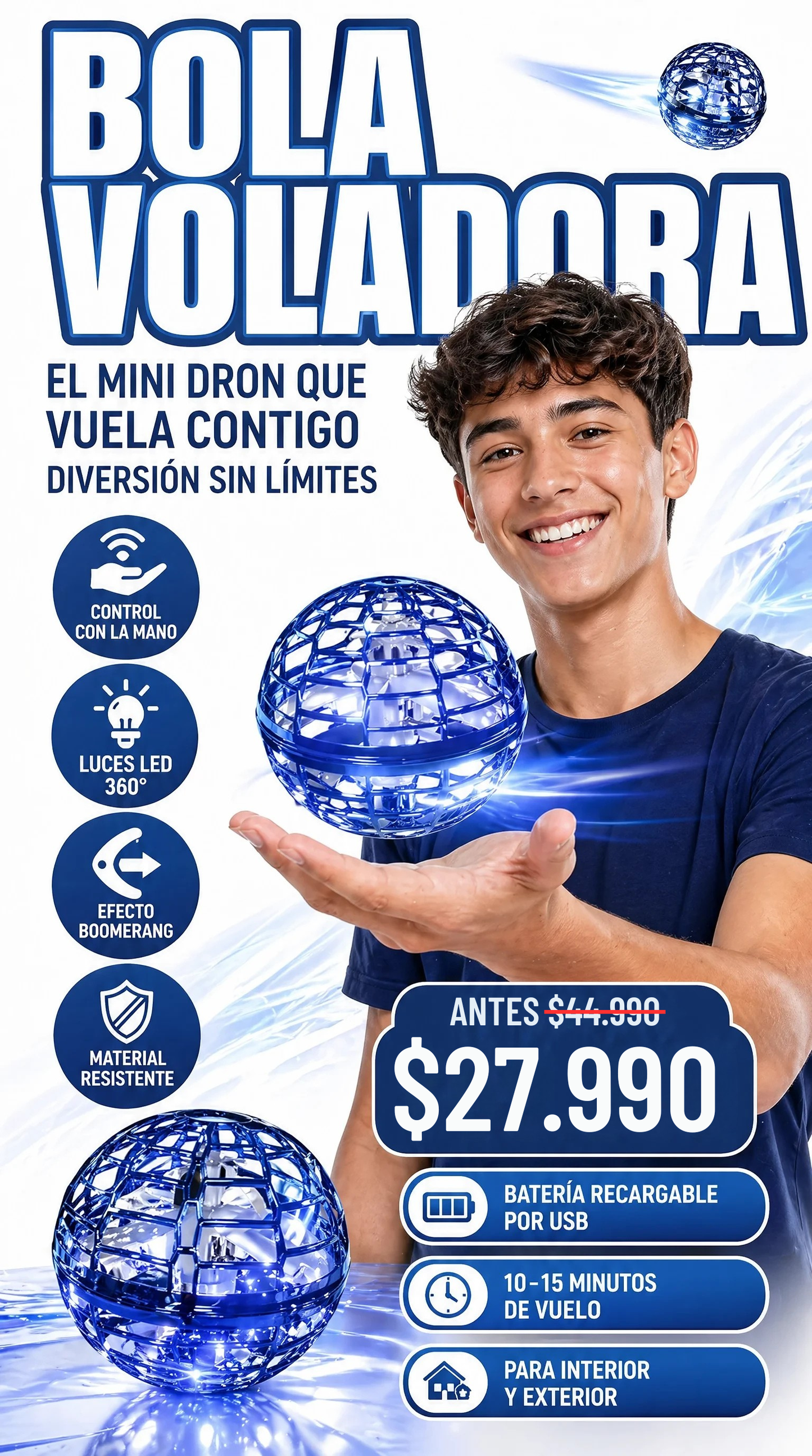 OrbiX - El juguete volador que nunca para