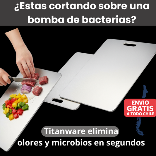 Tabla de cortar de acero inoxidable Titanware™