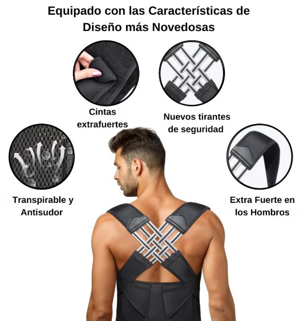 PostureMax - Corrector de Postura Unisex Premium