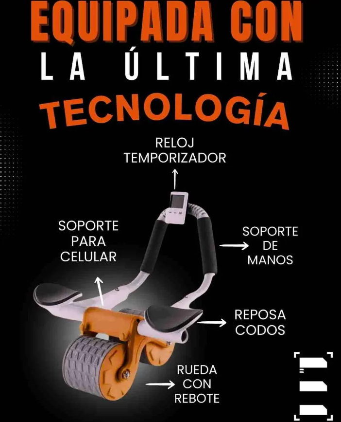 Rodillo Fit Rebound - Marca Tu Abdomen Rápidamente Desde Casa