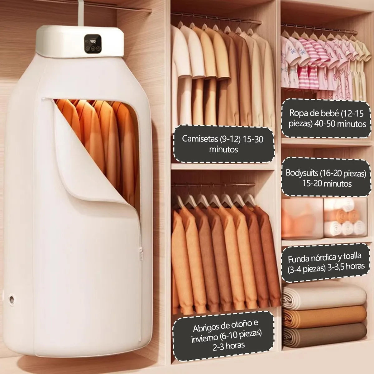 DryBox – Seca tu ropa en minutos, donde sea y cuando quieras