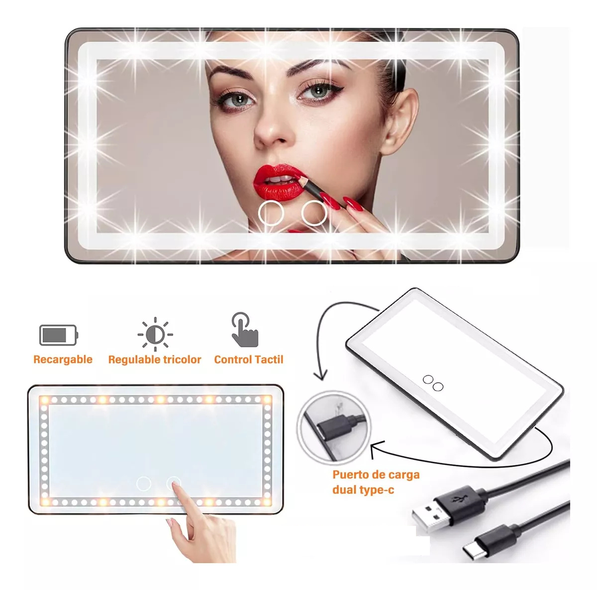 GlamVisor™ - Maquillaje perfecto en cualquier lugar, en cualquier momento.