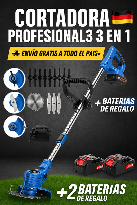 EcoBlade Master - 3 cuchillas, un jardín impecable