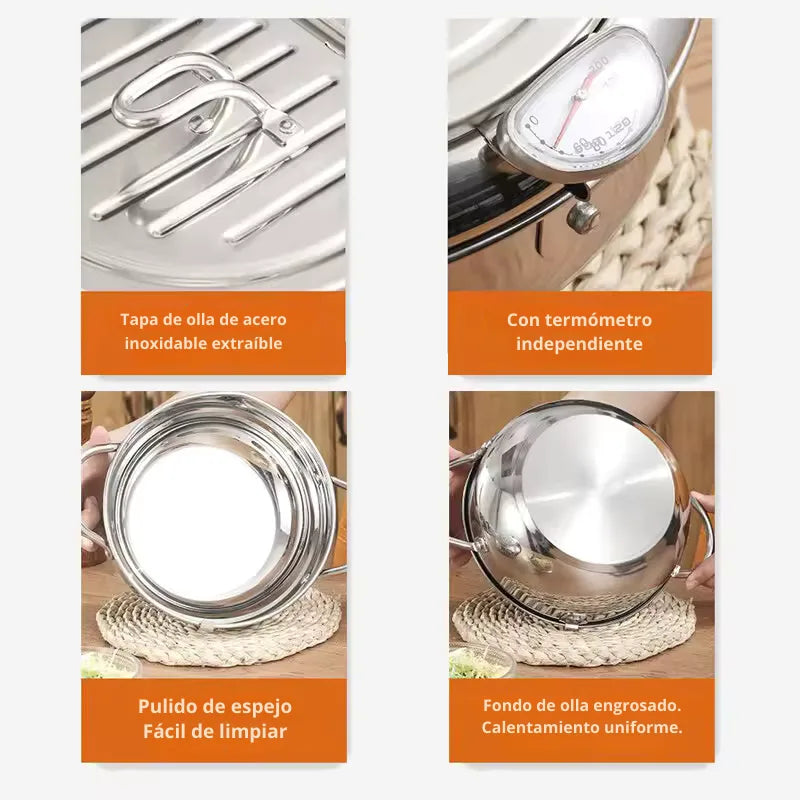 Olla Japonesa SmartFry – Cocina limpia, frituras perfectas