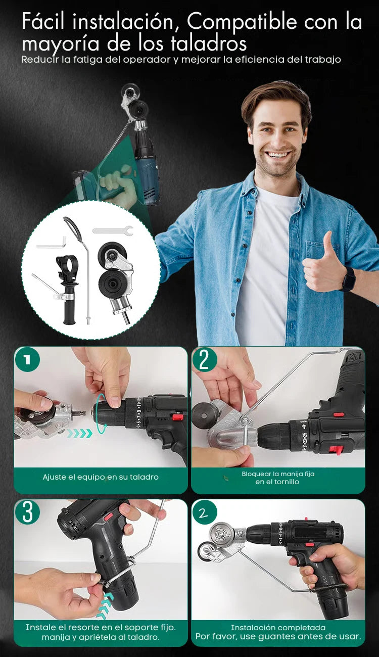 DrillCutter – Convierte tu taladro en un cortador profesional en segundos