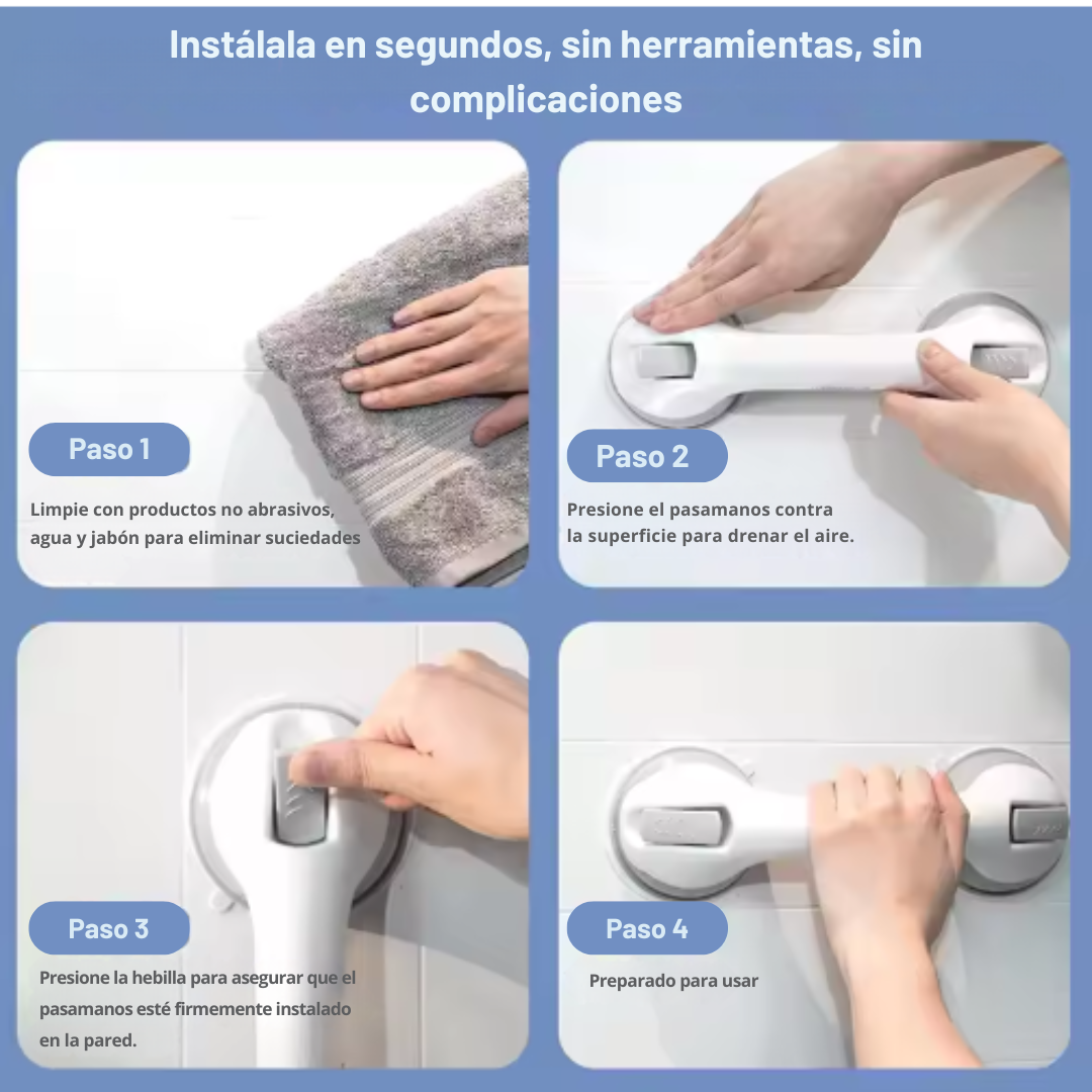 Helping Handle - Soporte firme sin herramientas ni obras