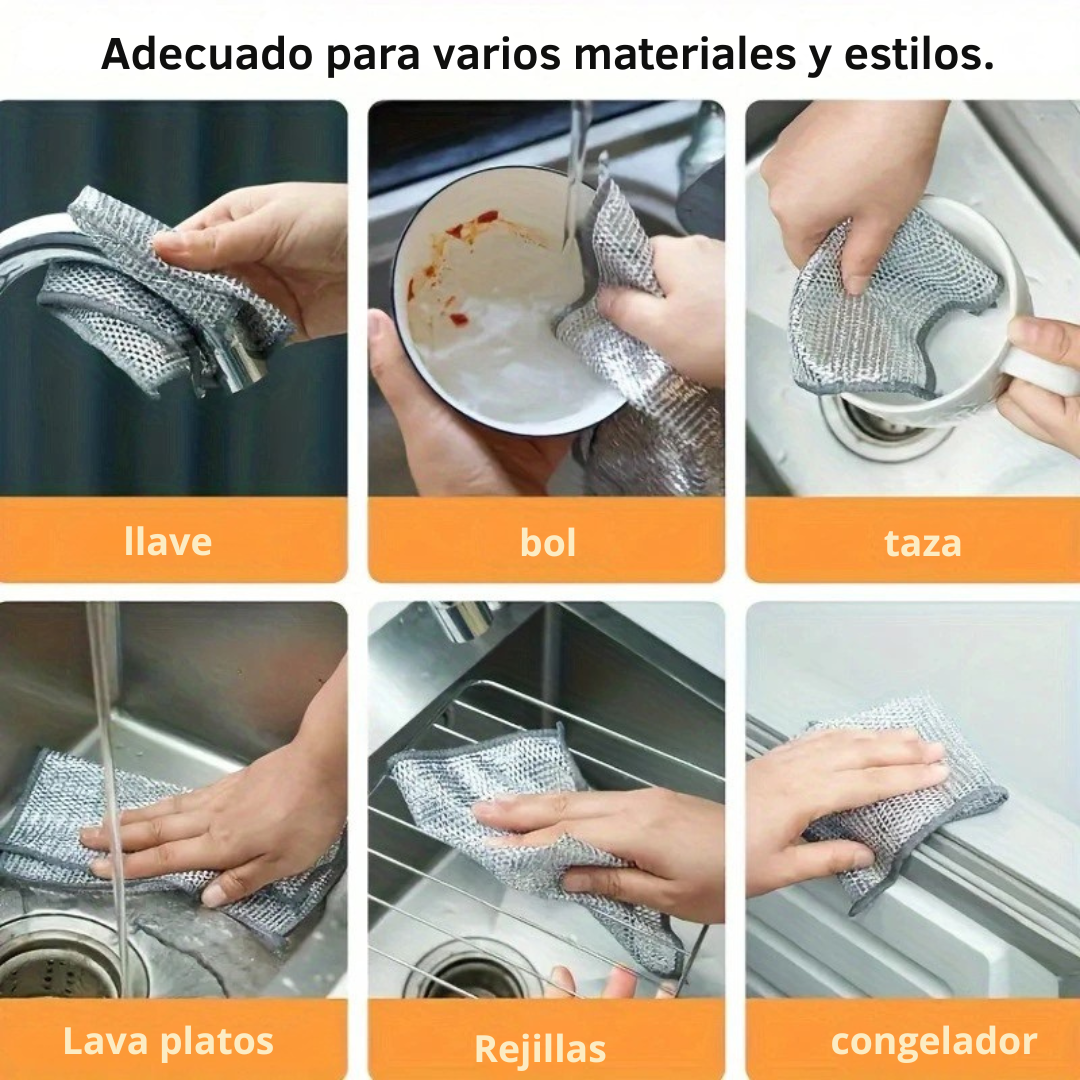 Set 10 paños BrilloMax – Limpieza profunda sin esfuerzo en todo tu hogar