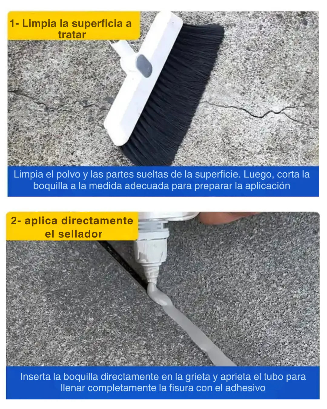 FixCrete 500ml – Repara grietas de concreto de forma duradera y sin complicaciones