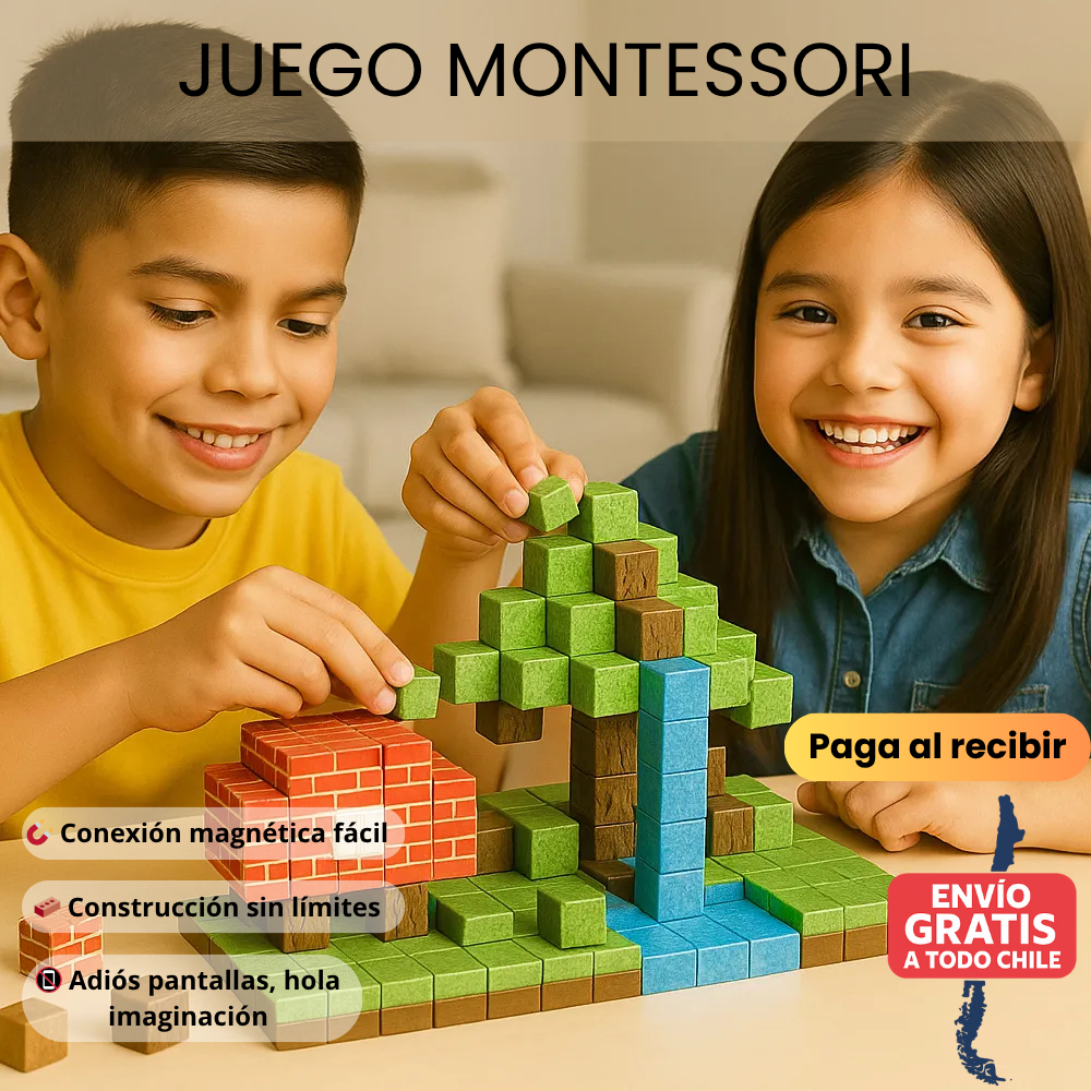 BlockCraft 75 pzs – Regálales un mundo de bloques ¡Pero en la vida real!