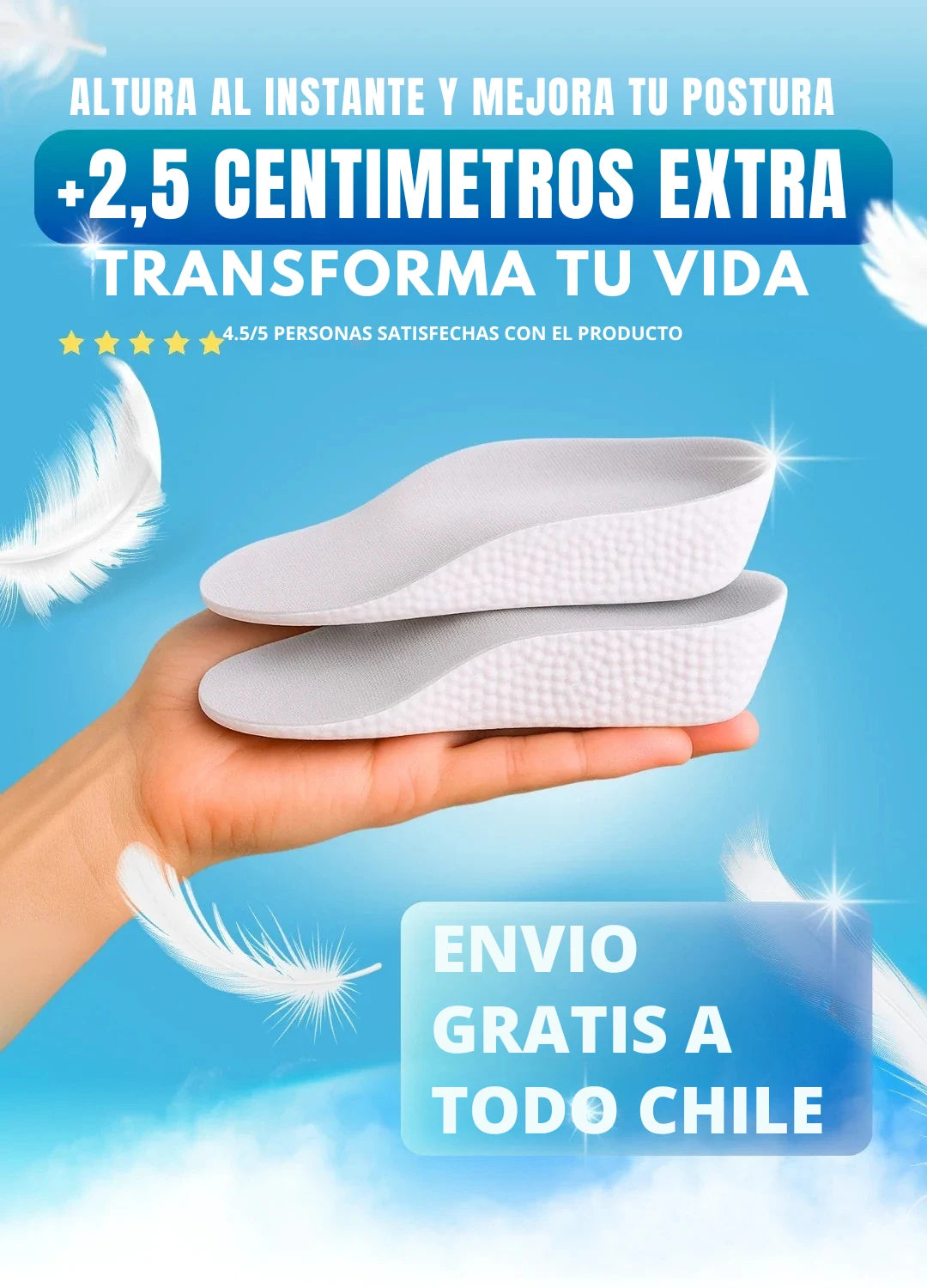 highpads™ – Aumenta tu estatura con total discreción y comodidad