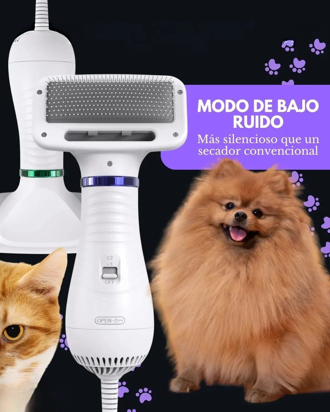 SafeDry - Cepillado y secado ultra silencioso y sin estrés