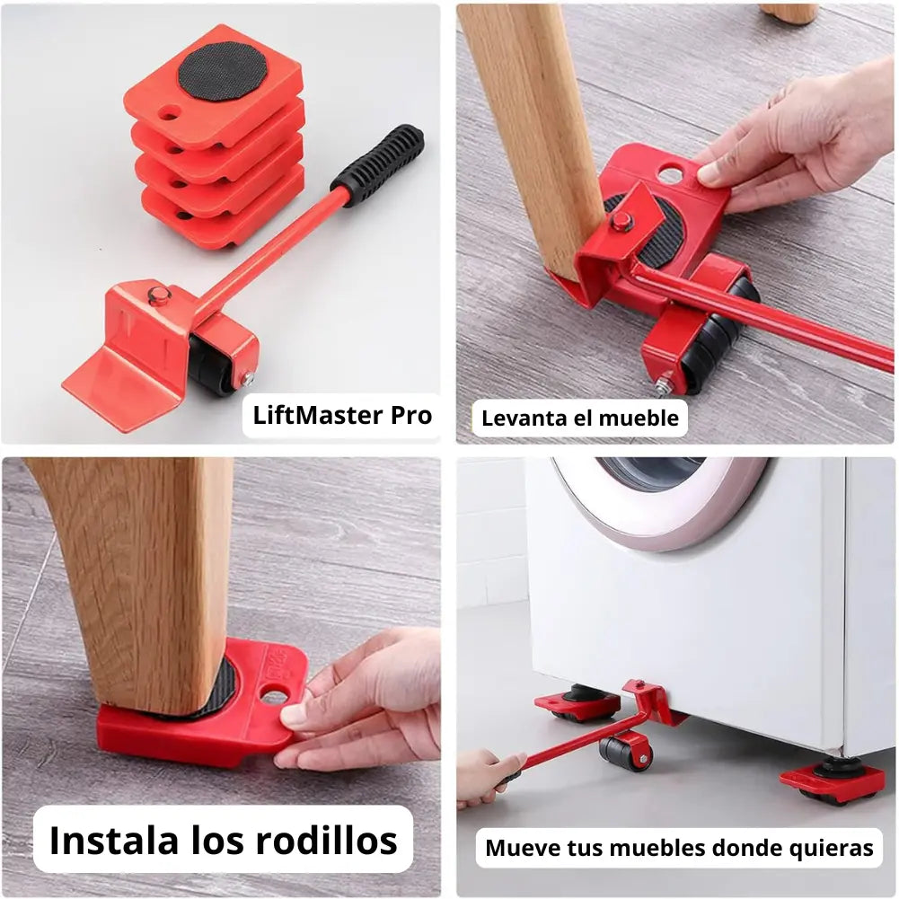 Kit Elevador DeslizaFácil – Desplaza cualquier mueble sin esfuerzo