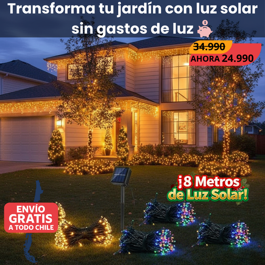 FestiLuz Solar - Luces solares festivas, sin cables ni cuentas de luz