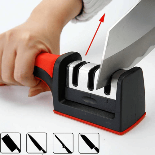 AFILADOR DE CUCHILO 3 EN 1 - Cuchillos perfectos en segundos