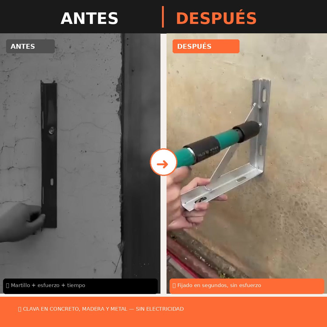 ClavoJet Pro – Clava en cualquier superficie sin esfuerzo ni cables