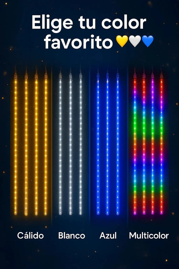 Luces Led Lluvia de Meteoro - Carga Solar